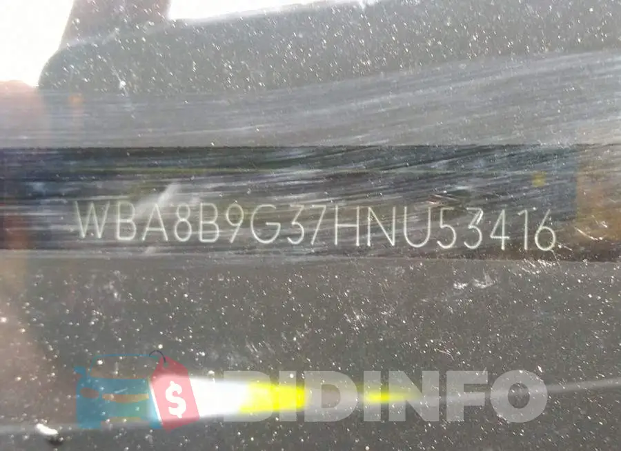 WBA8B9G37HNU53416 Photo# 9