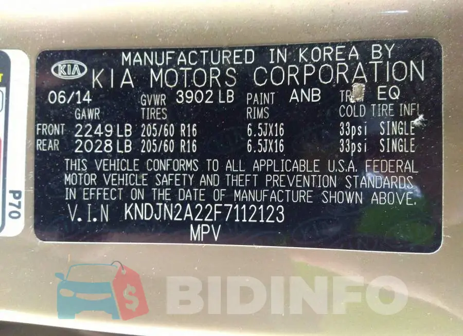 KNDJN2A22F7112123 Photo# 9