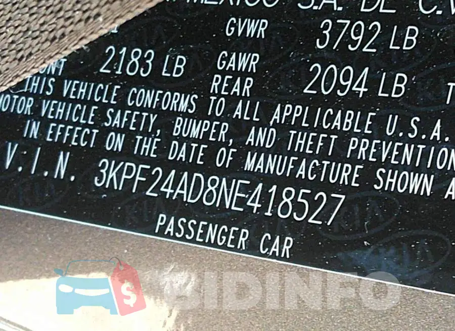 3KPF24AD8NE418527 Photo# 9