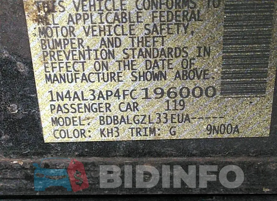 1N4AL3AP4FC196000 Photo# 9