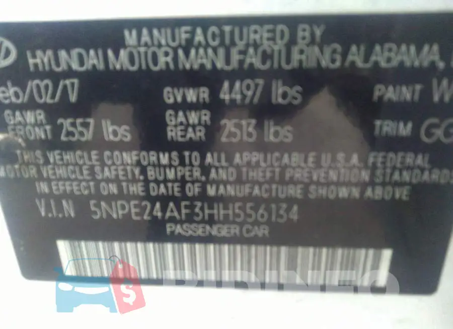 5NPE24AF3HH556134 Photo# 9