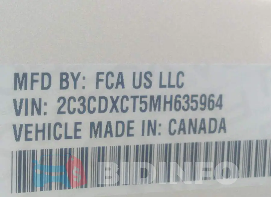 2C3CDXCT5MH635964 Photo# 9