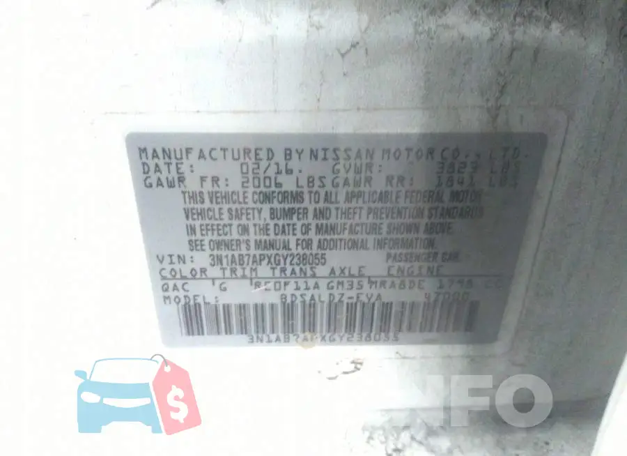 3N1AB7APXGY238055 Photo# 9
