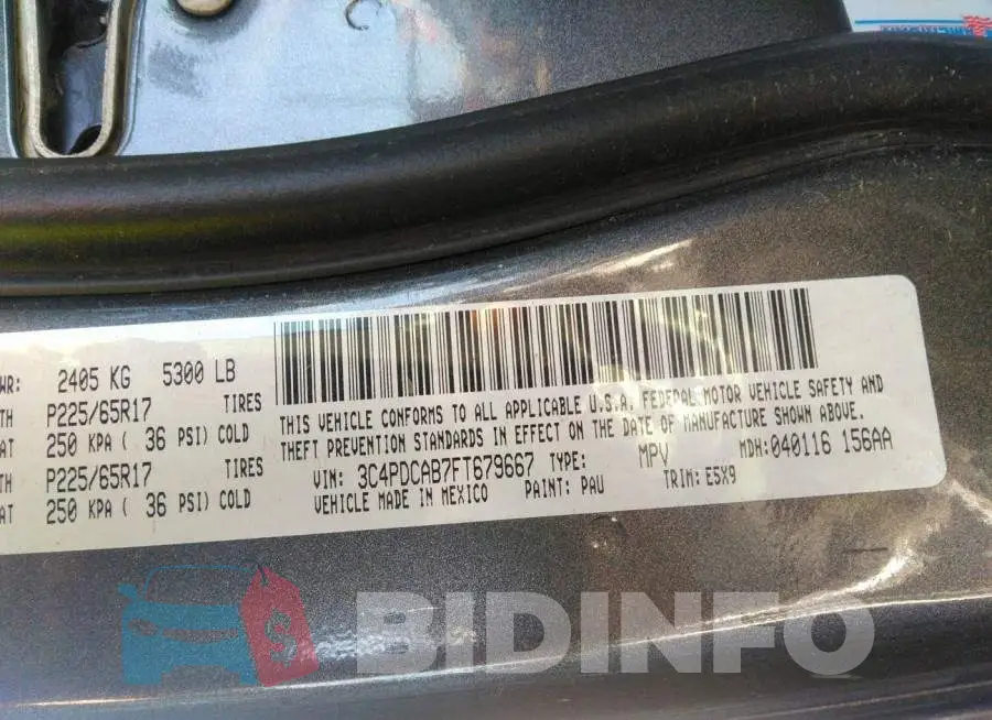 3C4PDCAB7FT679667 Photo# 9