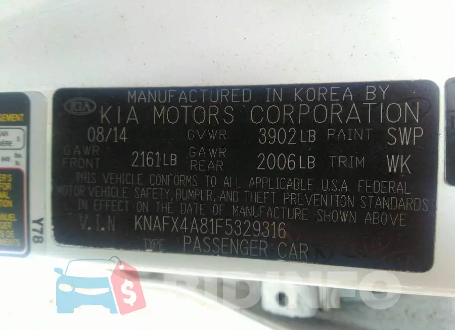 KNAFX4A81F5329316 Photo# 9
