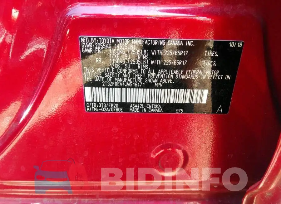2T3ZFREV4JW516471 Photo# 9