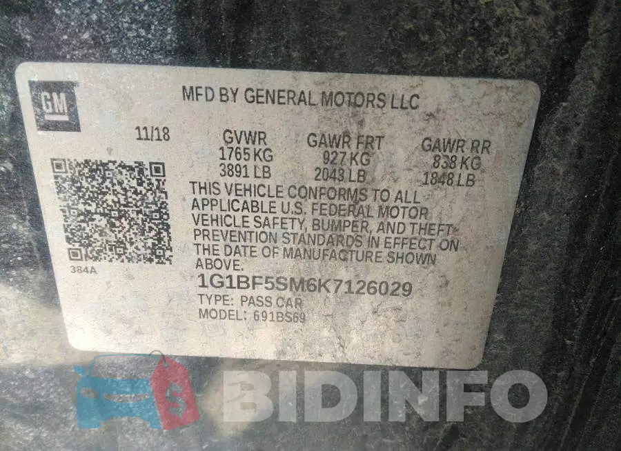 1G1BF5SM6K7126029 Photo# 9