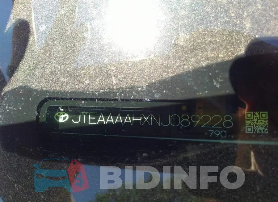 JTEAAAAHXNJ089228 Photo# 9