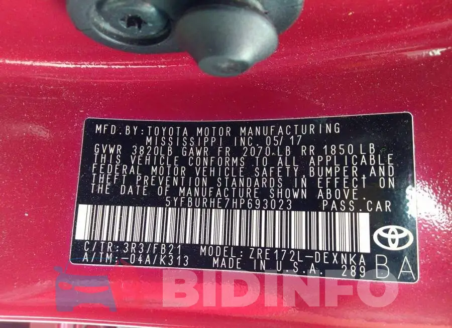 5YFBURHE7HP693023 Photo# 9