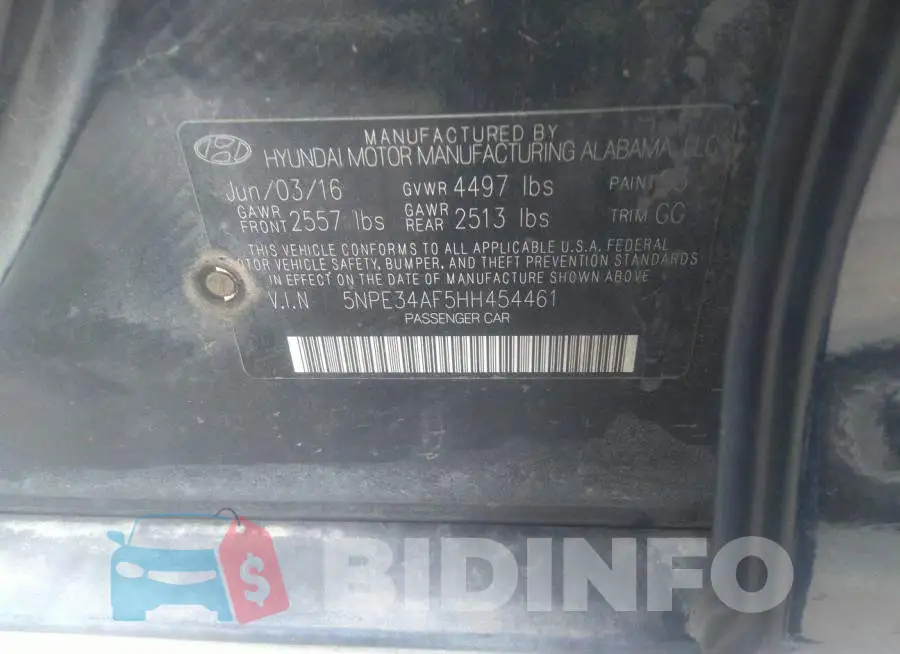 5NPE34AF5HH454461 Photo# 9