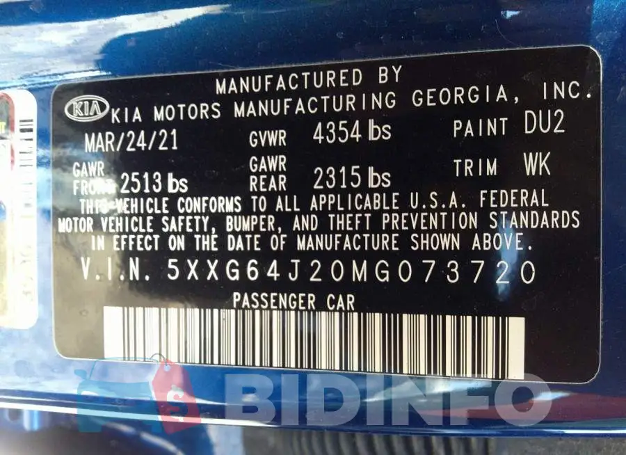 5XXG64J20MG073720 Photo# 9