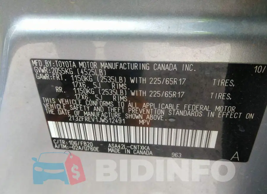 2T3ZFREV1JW512491 Photo# 9