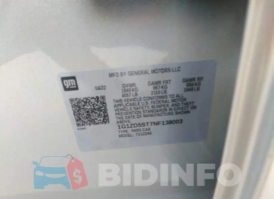 1G1ZD5ST7NF138003 Photo# 9