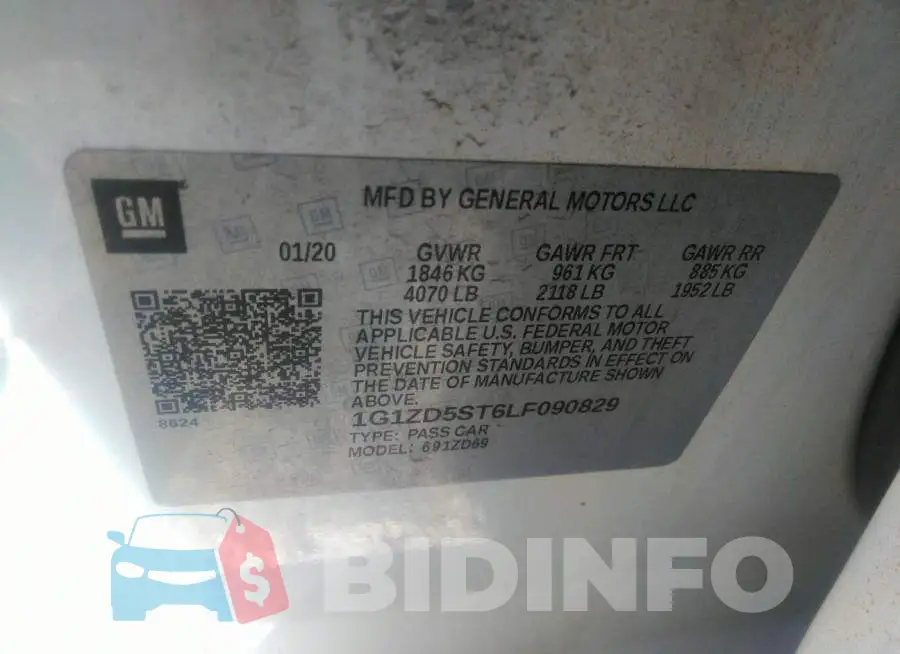 1G1ZD5ST6LF090829 Photo# 9