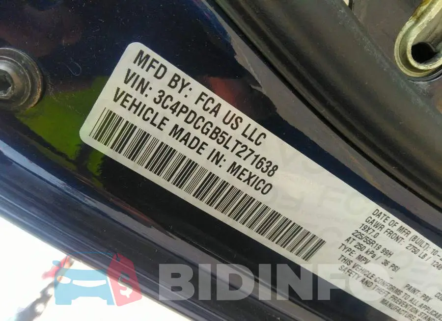 3C4PDCGB5LT271638 Photo# 9