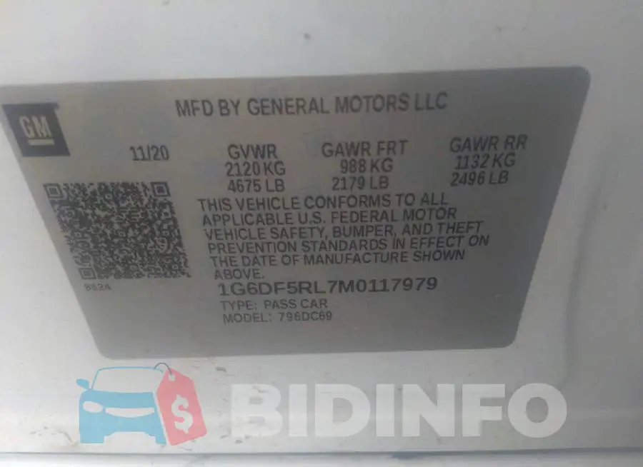 1G6DF5RL7M0117979 Photo# 9