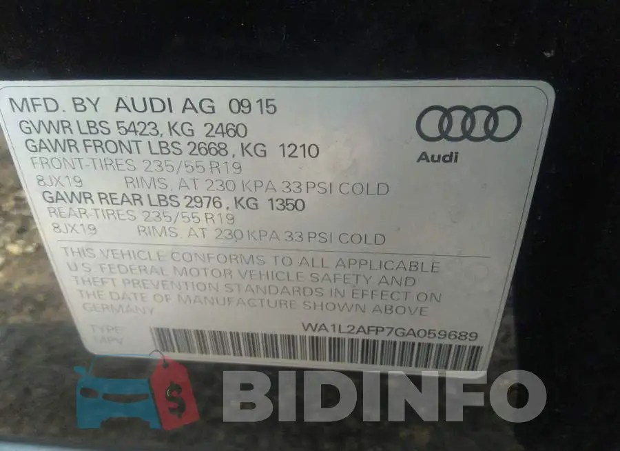 WA1L2AFP7GA059689 Photo# 9