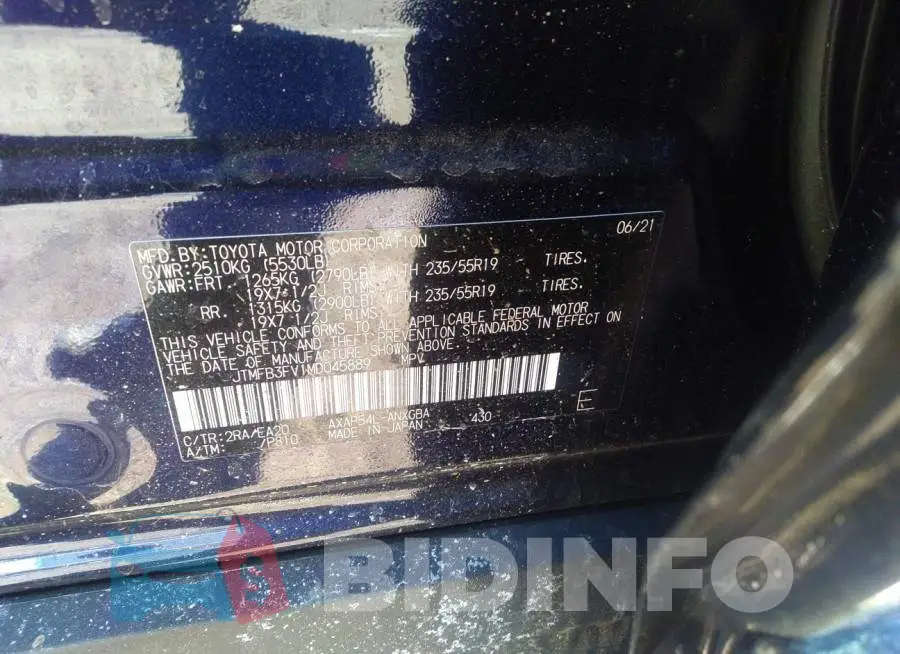 JTMFB3FV1MD045889 Photo# 9