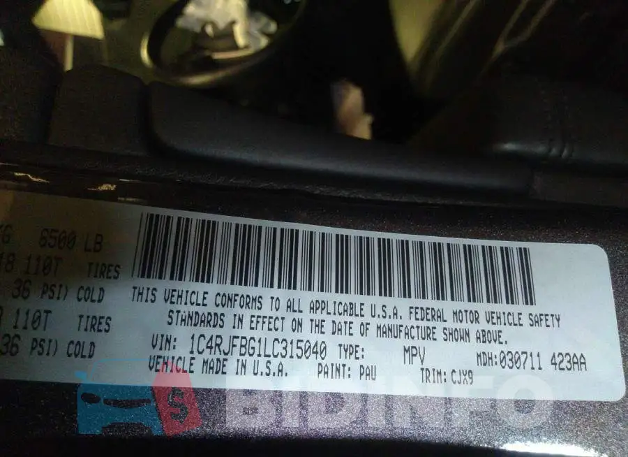1C4RJFBG1LC315040 Photo# 9
