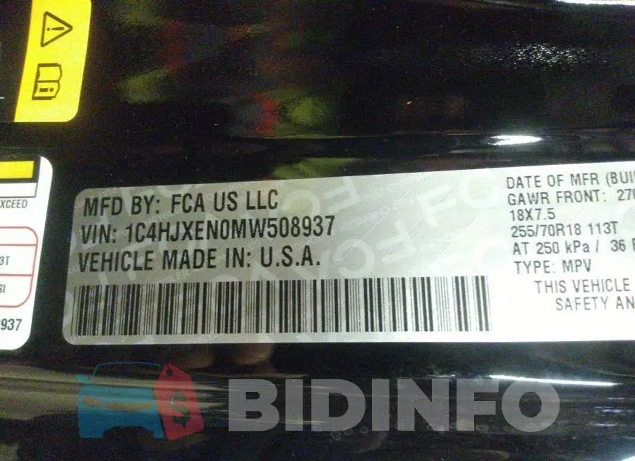 1C4HJXEN0MW508937 Photo# 9