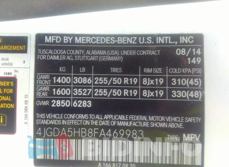 4JGDA5HB8FA469983 Photo# 9