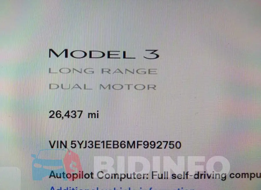 5YJ3E1EB6MF992750 Photo# 7
