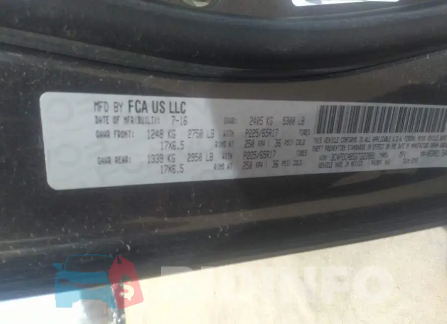 3C4PDCAB8GT222891 Photo# 9