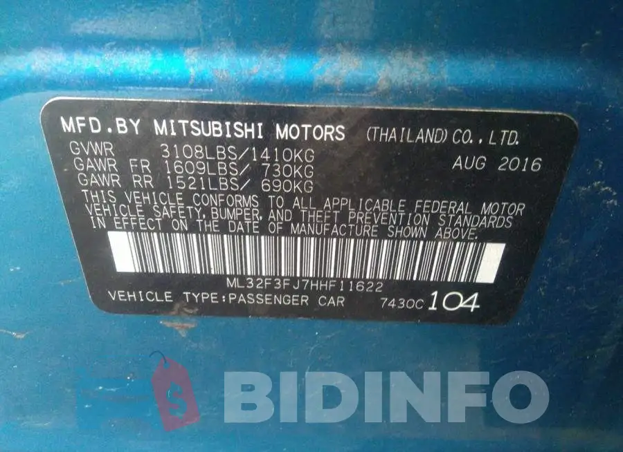 ML32F3FJ7HHF11622 Photo# 9