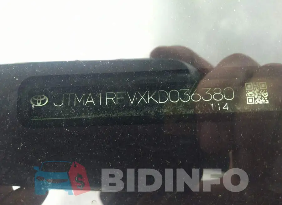 JTMA1RFVXKD036380 Photo# 9