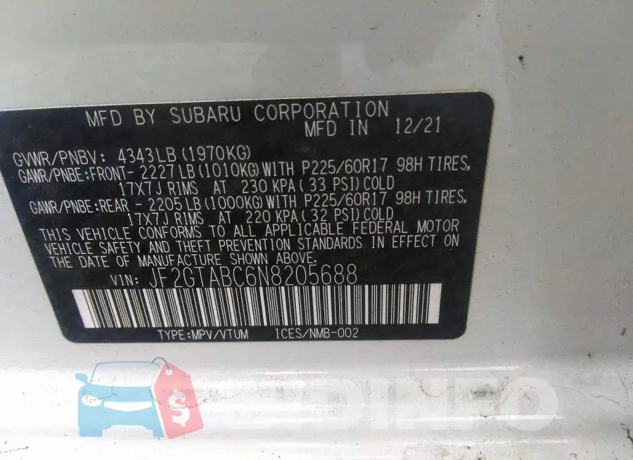 JF2GTABC6N8205688 Photo# 9