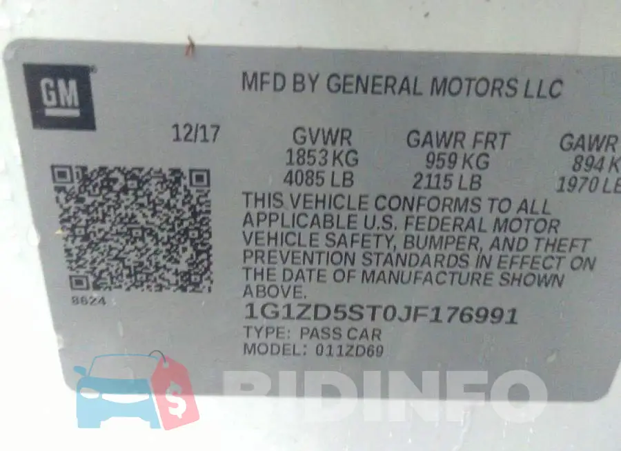 1G1ZD5ST0JF176991 Photo# 9