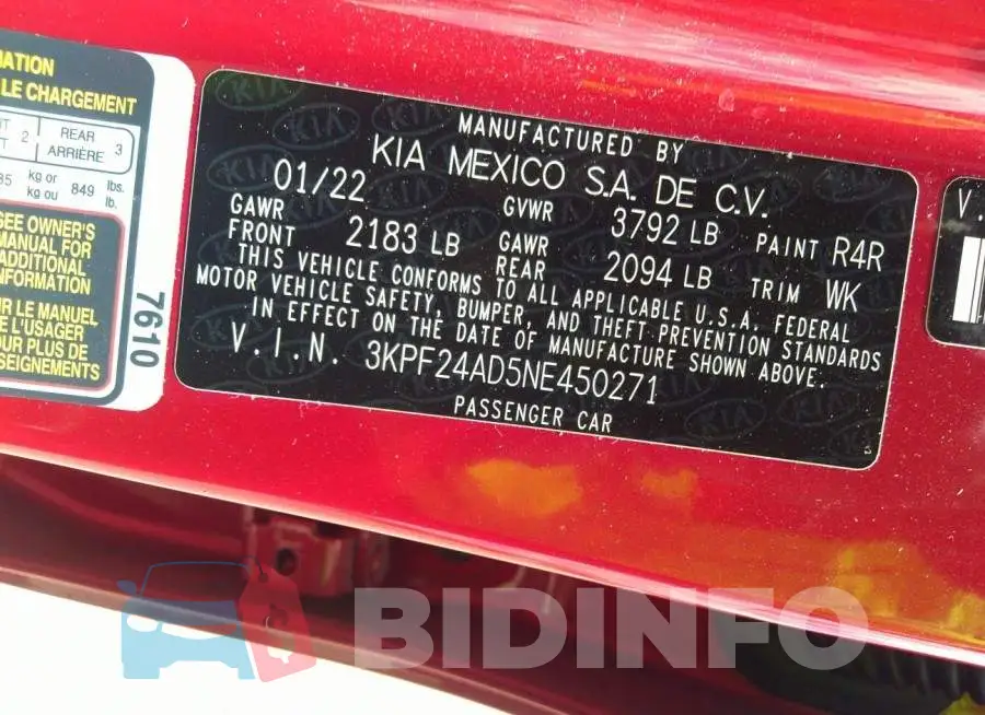 3KPF24AD5NE450271 Photo# 9