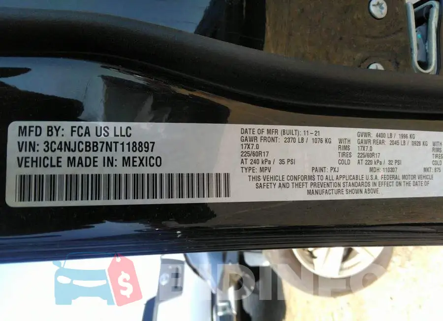 3C4NJCBB7NT118897 Photo# 9