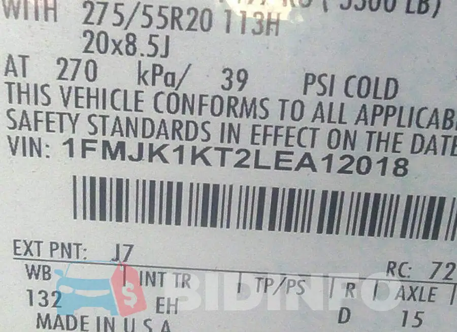 1FMJK1KT2LEA12018 Photo# 9