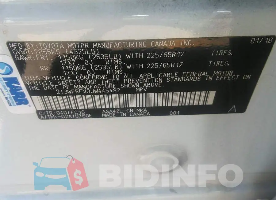 2T3WFREV3JW445492 Photo# 9