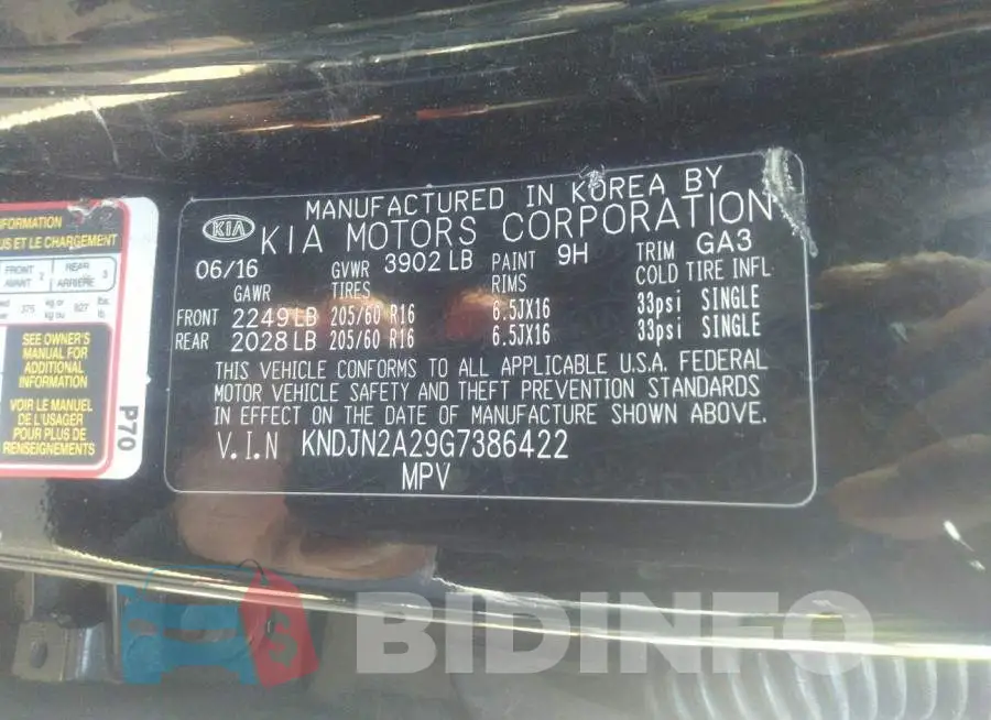 KNDJN2A29G7386422 Photo# 9