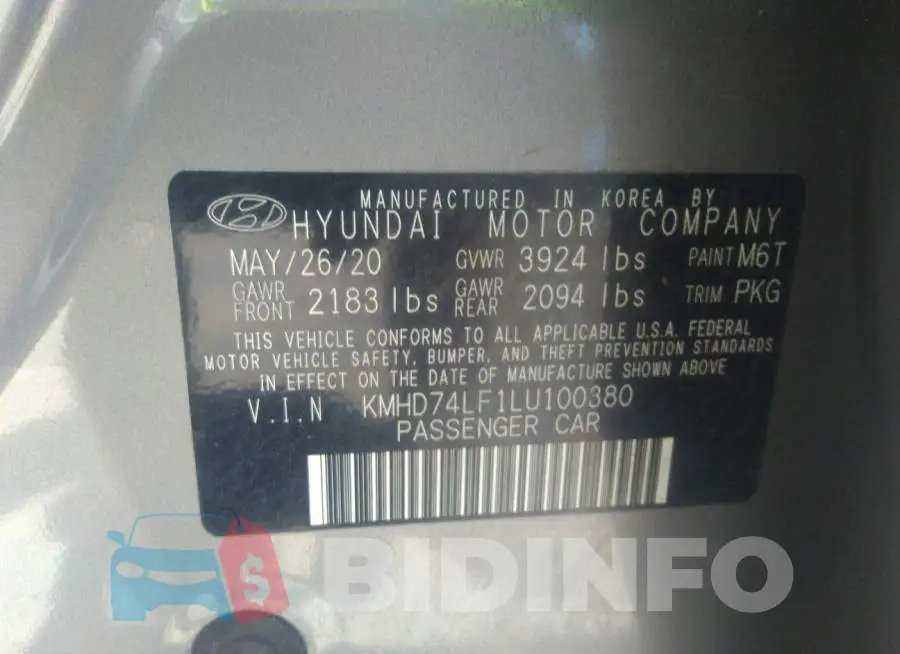 KMHD74LF1LU100380 Photo# 9