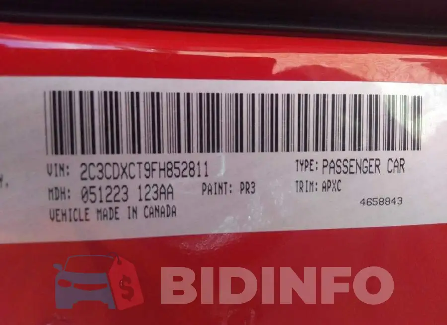 2C3CDXCT9FH852811 Photo# 9