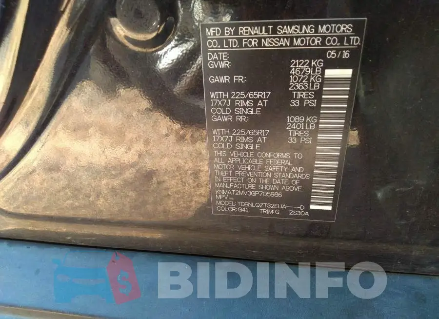 KNMAT2MV3GP705986 Photo# 9