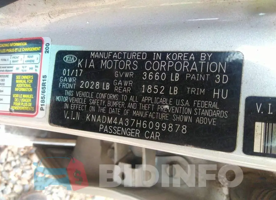 KNADM4A37H6099878 Photo# 9
