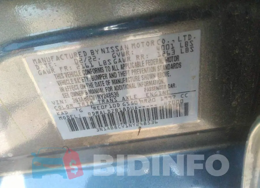 3N1AB8CV1NY248536 Photo# 9