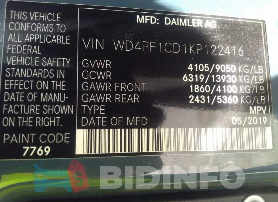WD4PF1CD1KP122416 Photo# 9