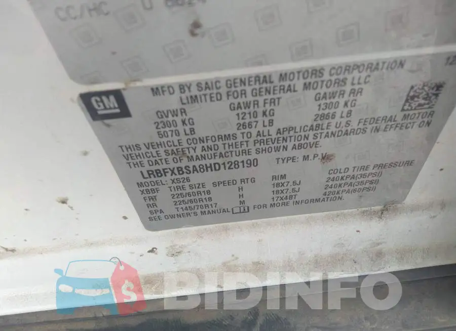 LRBFXBSA8HD128190 Photo# 9