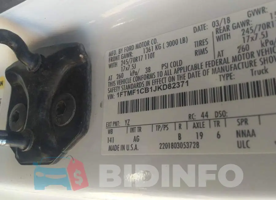 1FTMF1CB1JKD82371 Photo# 9