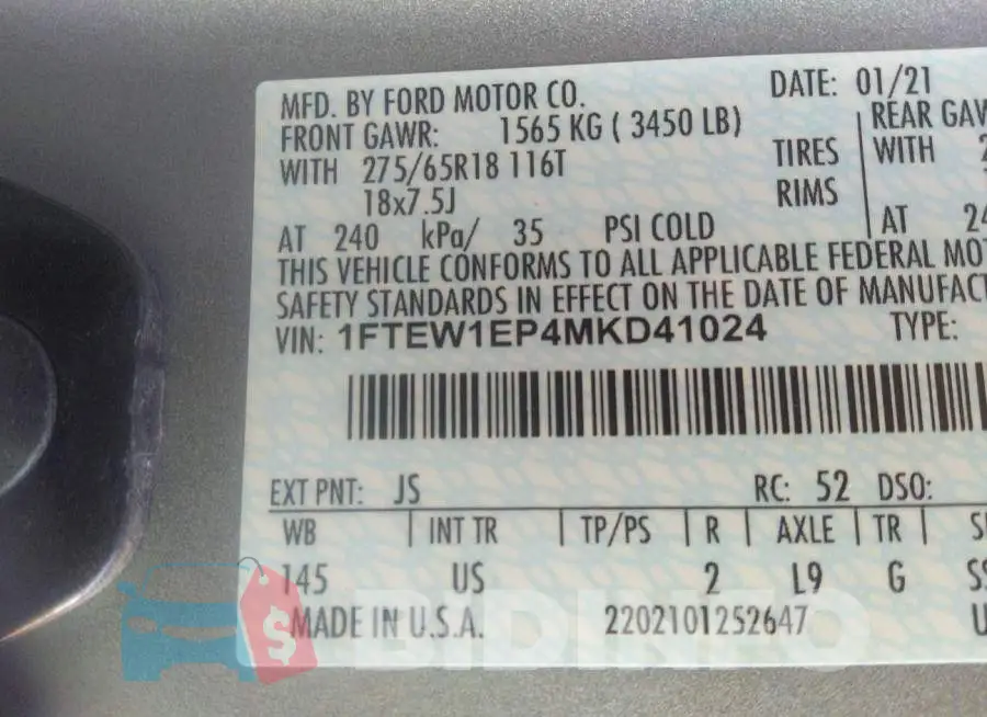 1FTEW1EP4MKD41024 Photo# 9