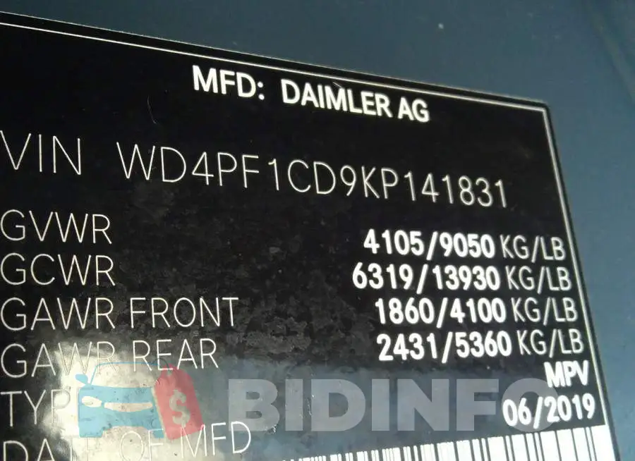 WD4PF1CD9KP141831 Photo# 9