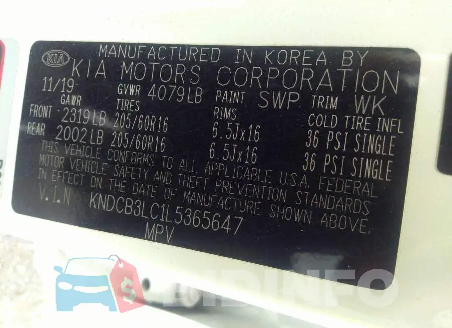 KNDCB3LC1L5365647 Photo# 9