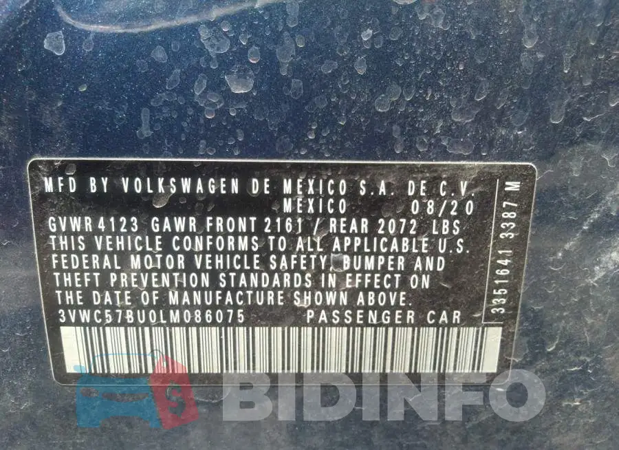 3VWC57BU0LM086075 Photo# 9