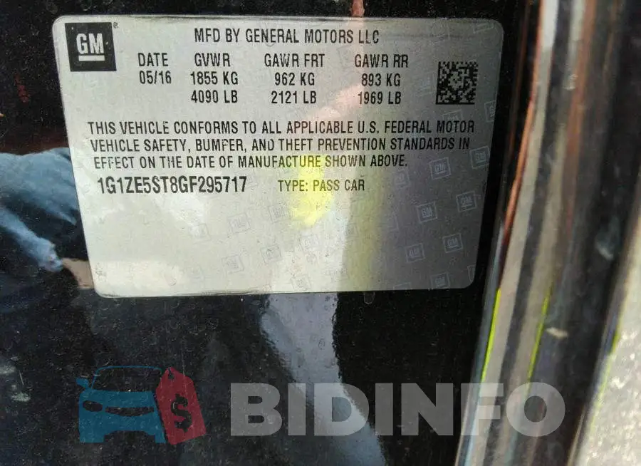 1G1ZE5ST8GF295717 Photo# 9