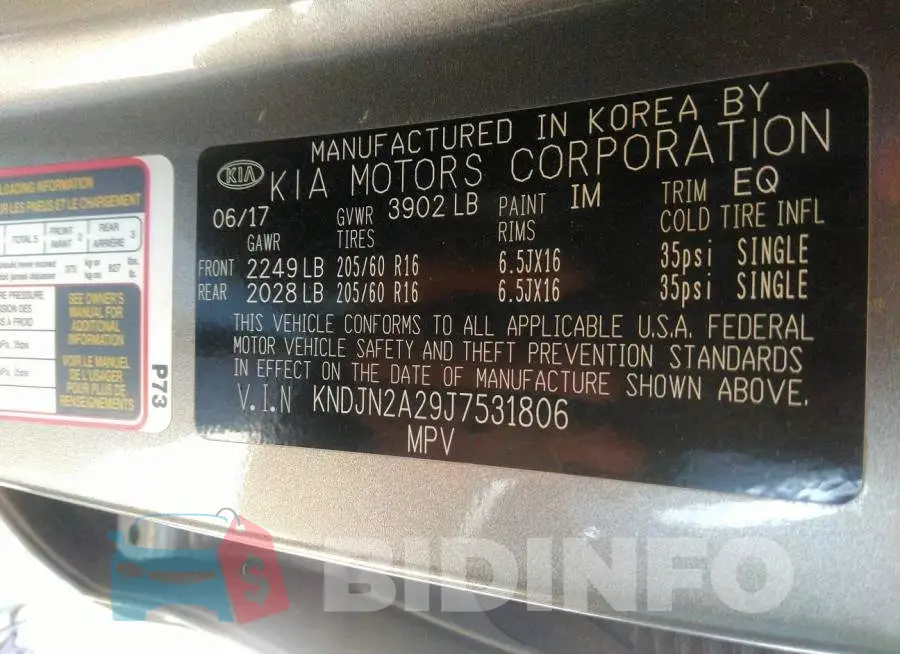 KNDJN2A29J7531806 Photo# 9
